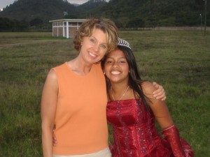 Me and Ava at her Quinceanera, Talanga Honduras, Feb. 2009
