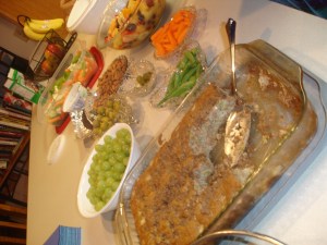 There is always food at Book Club :)