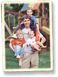 Randy and his three children