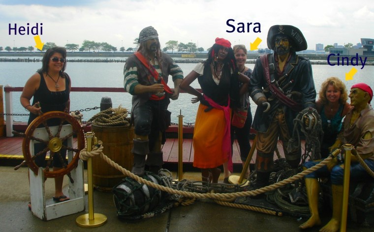 Having fun on the Navy Pier