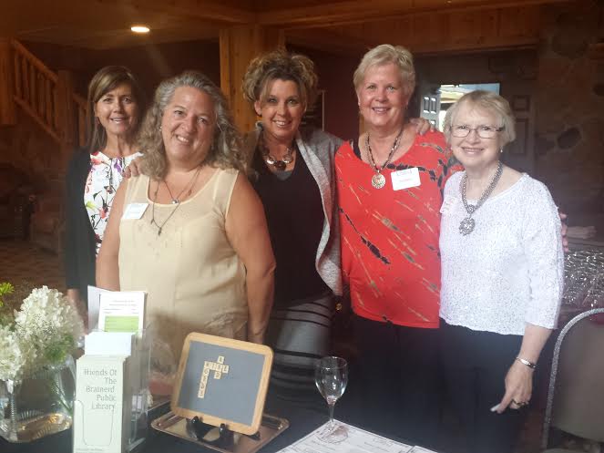 We had an amazing group of women greet our guests at the front lobby with name tags and a wine glass to use and to keep.